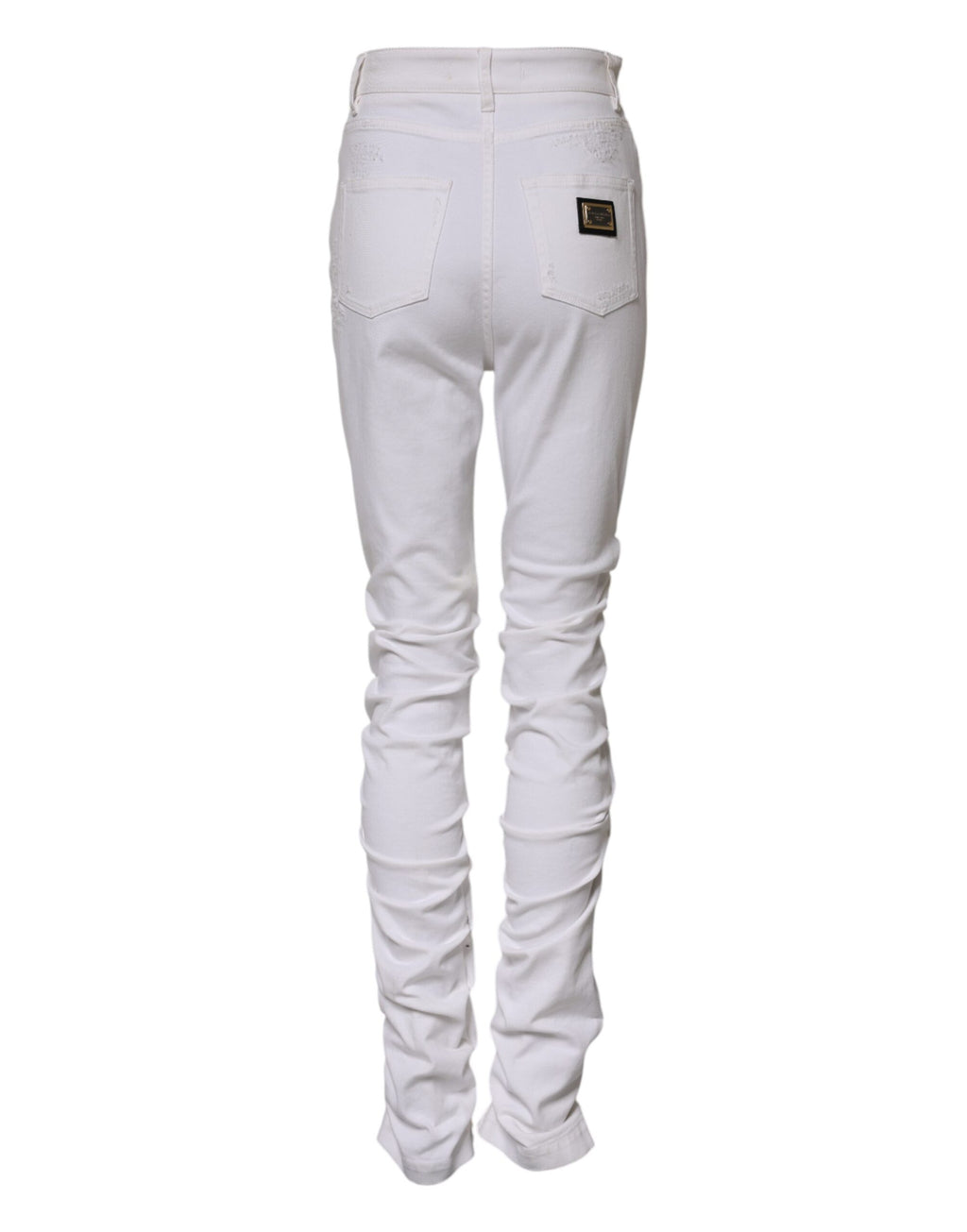 Dolce & Gabbana White Skinny Jeans for Women detail view