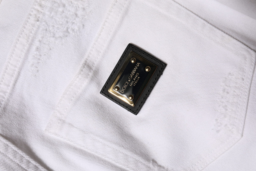 Dolce & Gabbana White Skinny Jeans for Women additional view