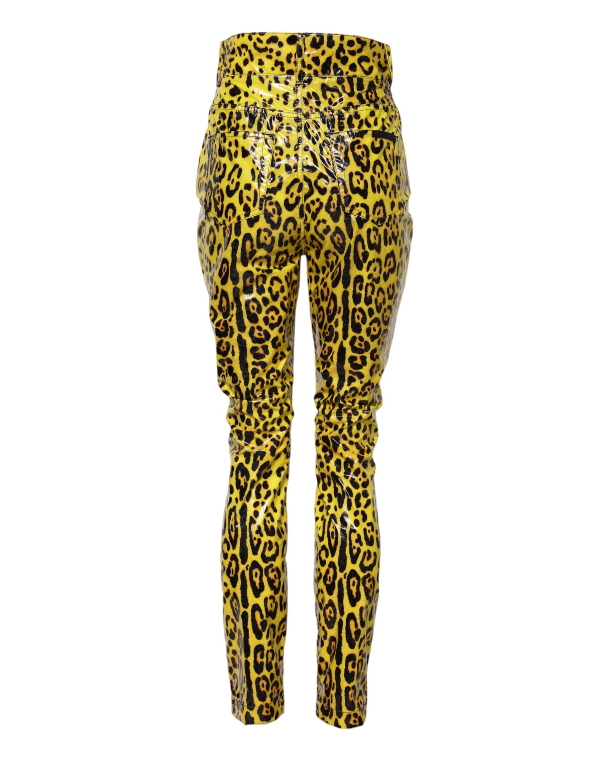 Dolce & Gabbana Yellow Skinny Pants for Women detail view