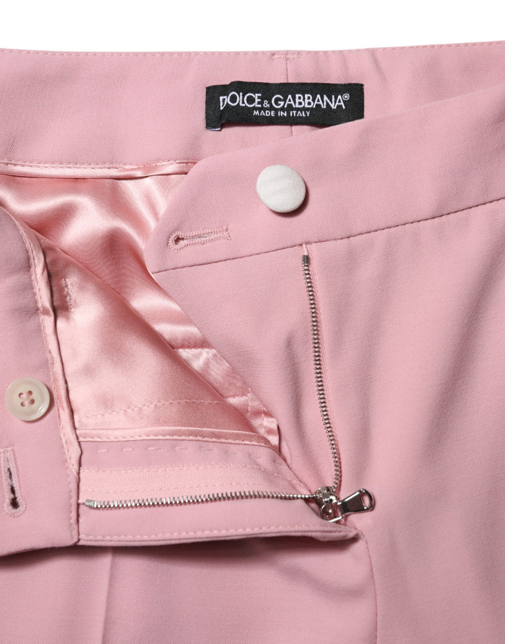 Dolce & Gabbana Pink Dress Pants for Women side view