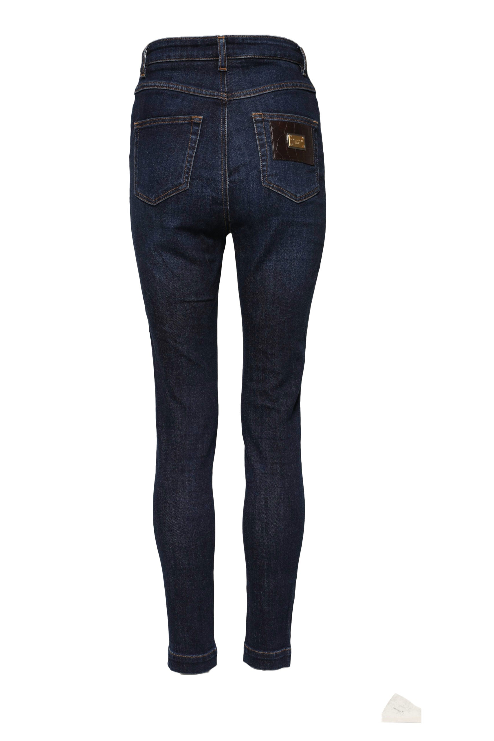 Dolce & Gabbana Blue Skinny Jeans for Women detail view