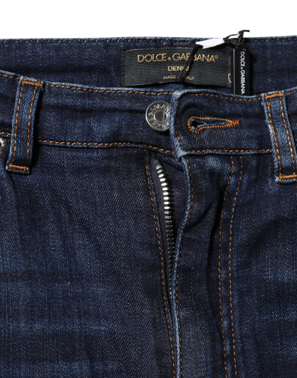 Dolce & Gabbana Blue Skinny Jeans for Women side view
