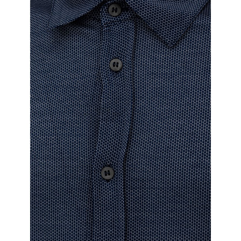 Blaues Baumwollhemd von Canali