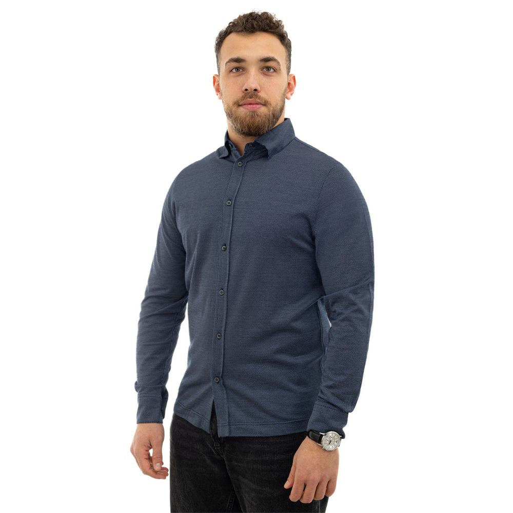 Blaues Baumwollhemd von Canali