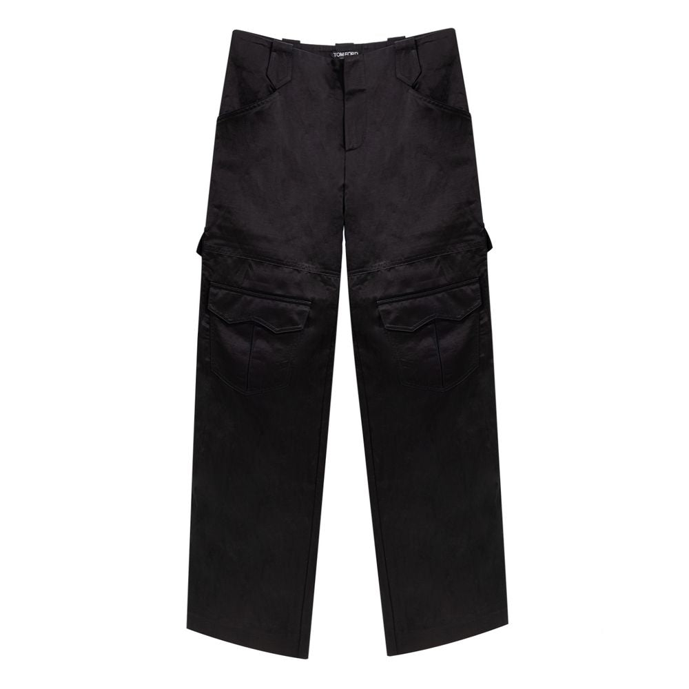 Pantalon cargo Tom Ford noir en viscose