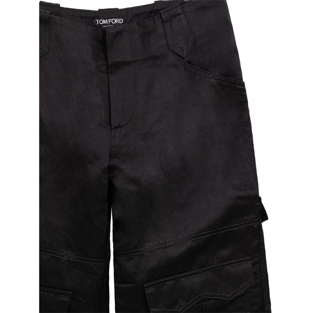 Pantalon cargo Tom Ford noir en viscose