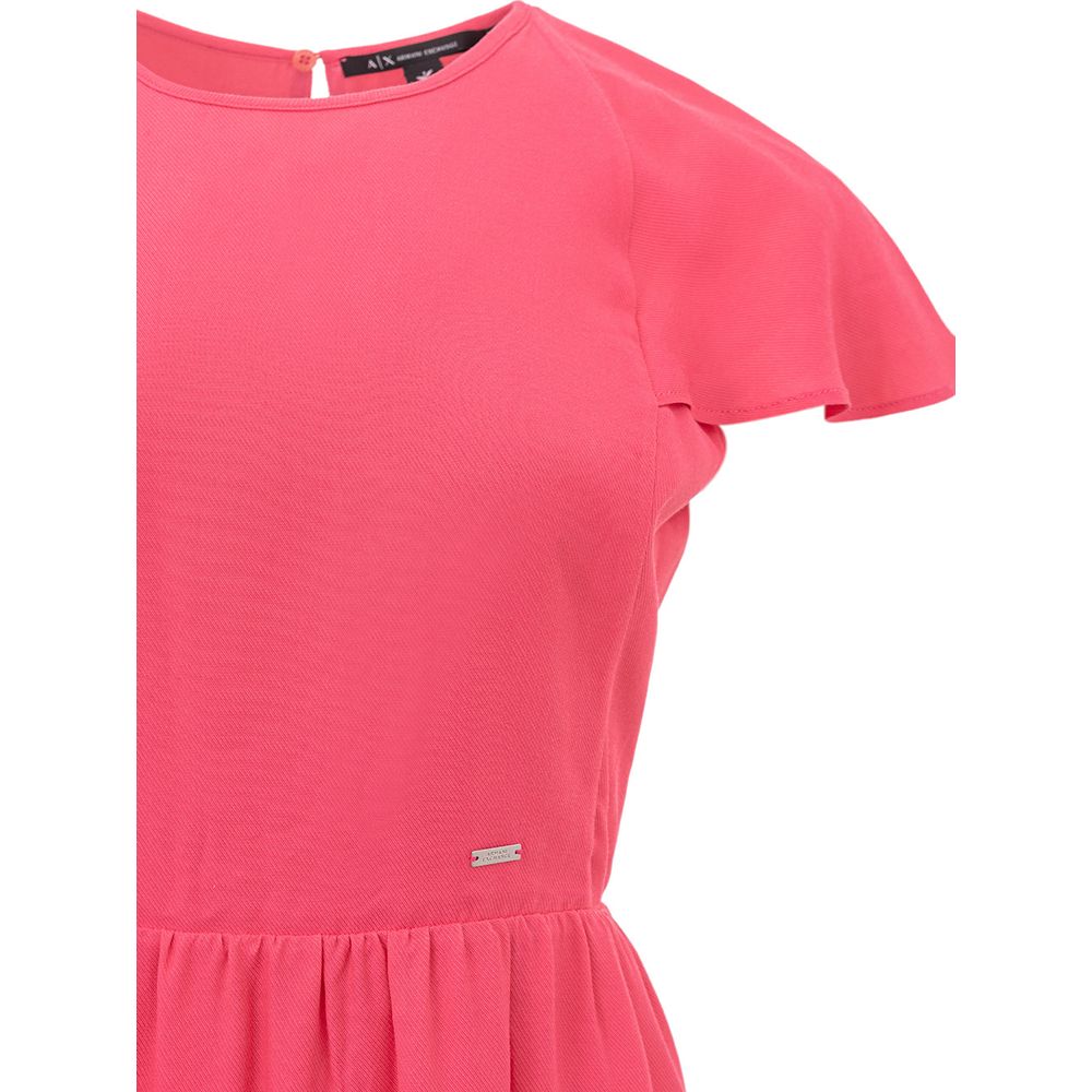 Armani Exchange Pink Casual Dress for Women detail view