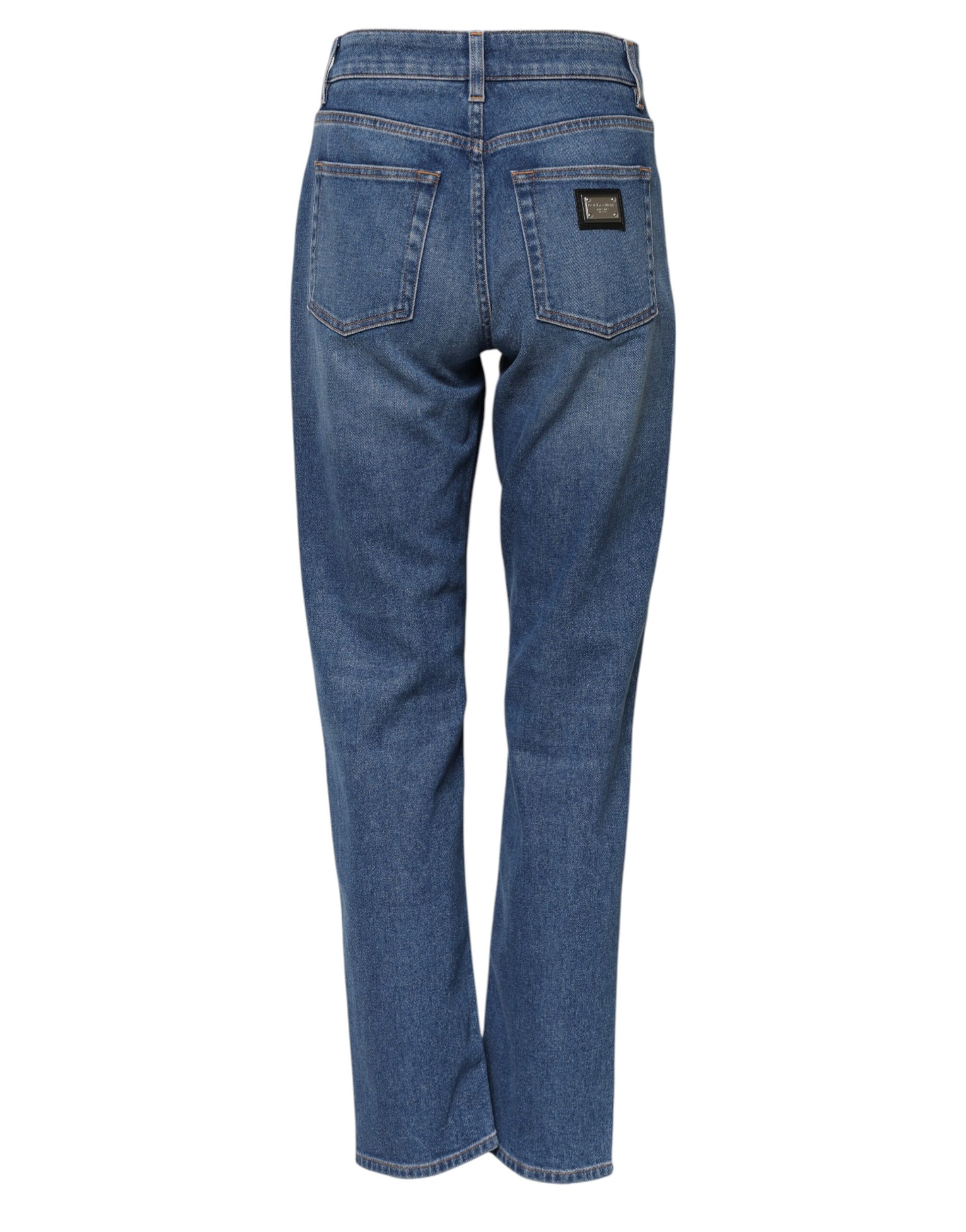 Dolce & Gabbana Blue High Waisted Jeans for Women detail view