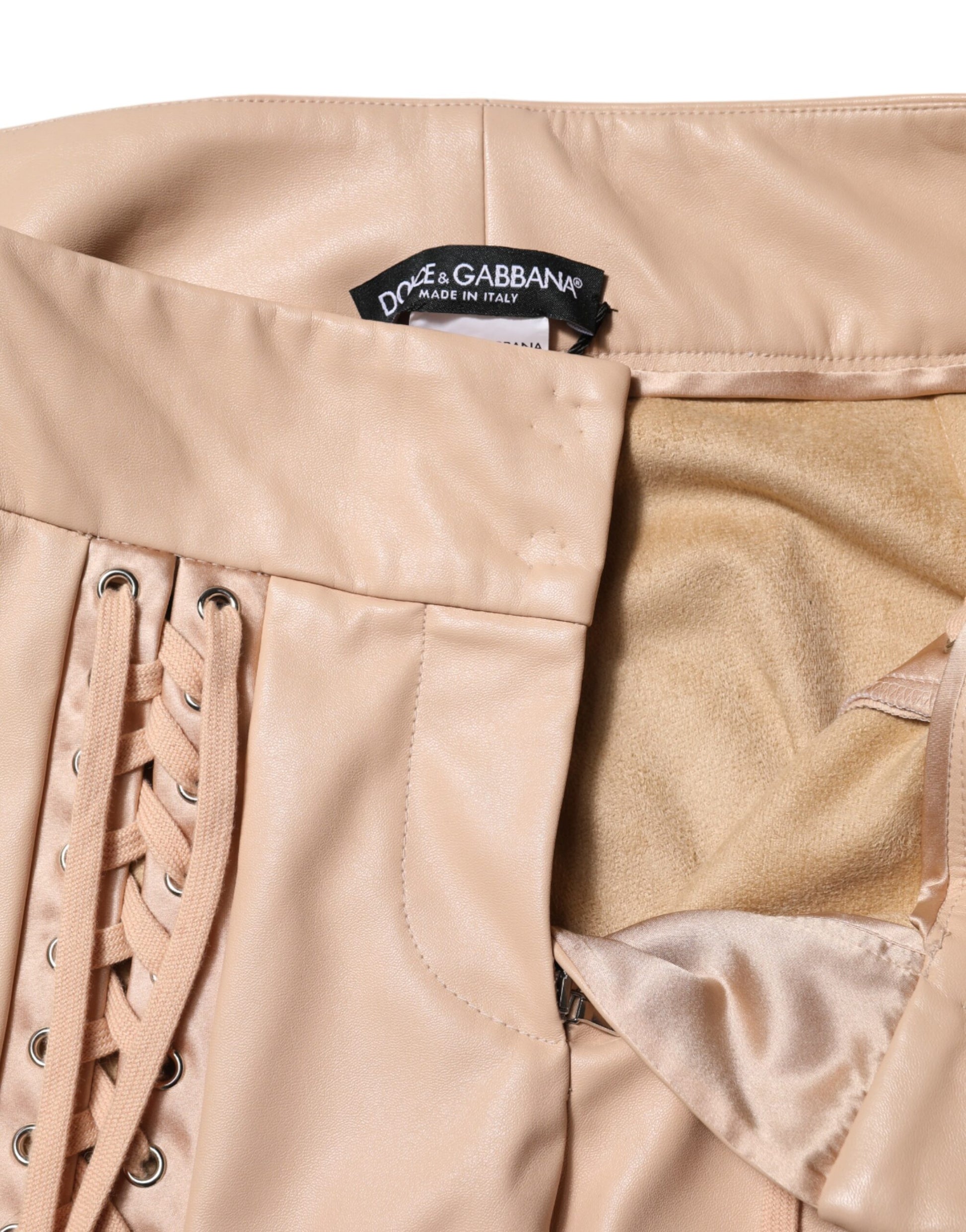 Dolce & Gabbana Beige Skinny Pants for Women side view