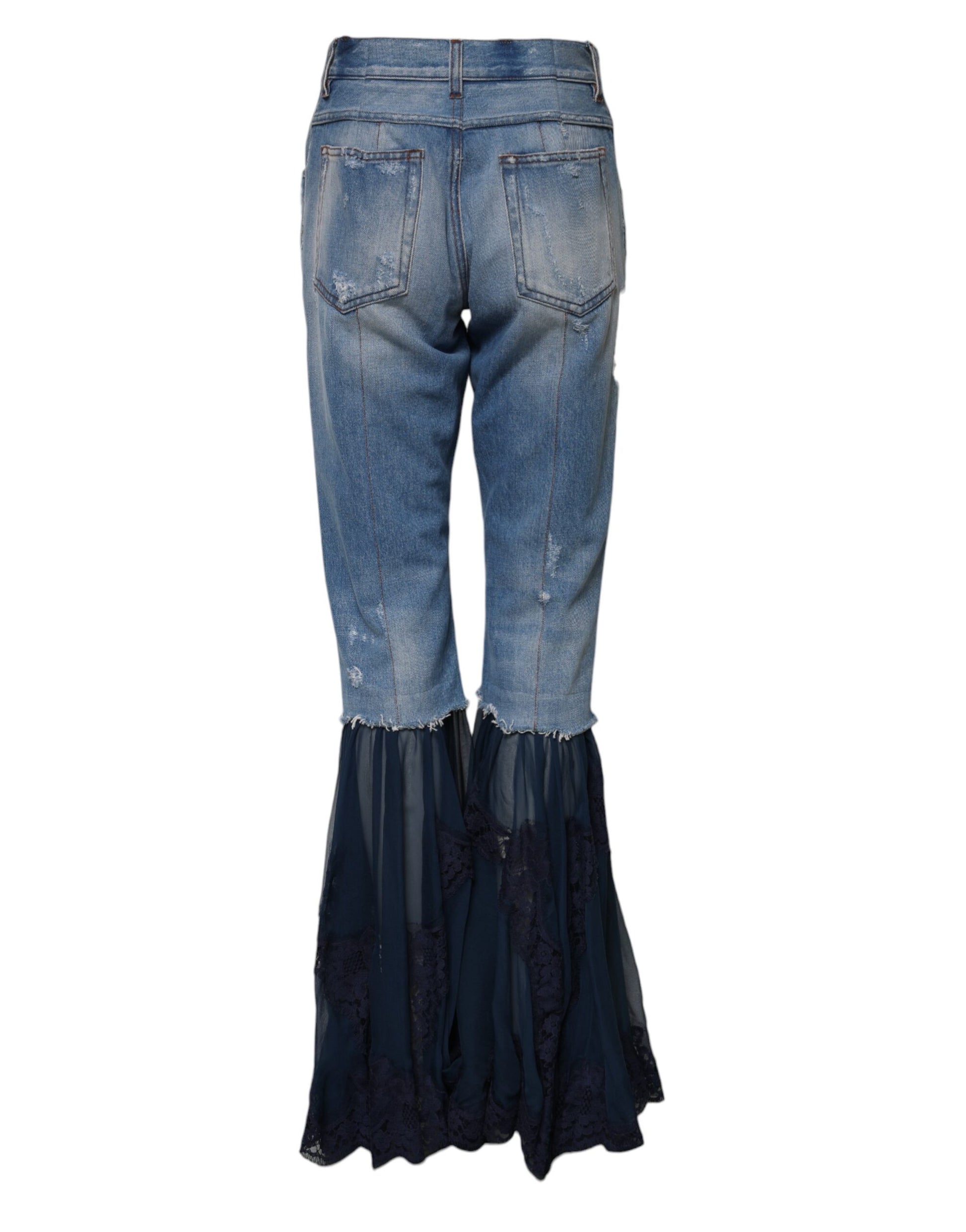 Dolce & Gabbana Blue Flared Jeans for Women detail view