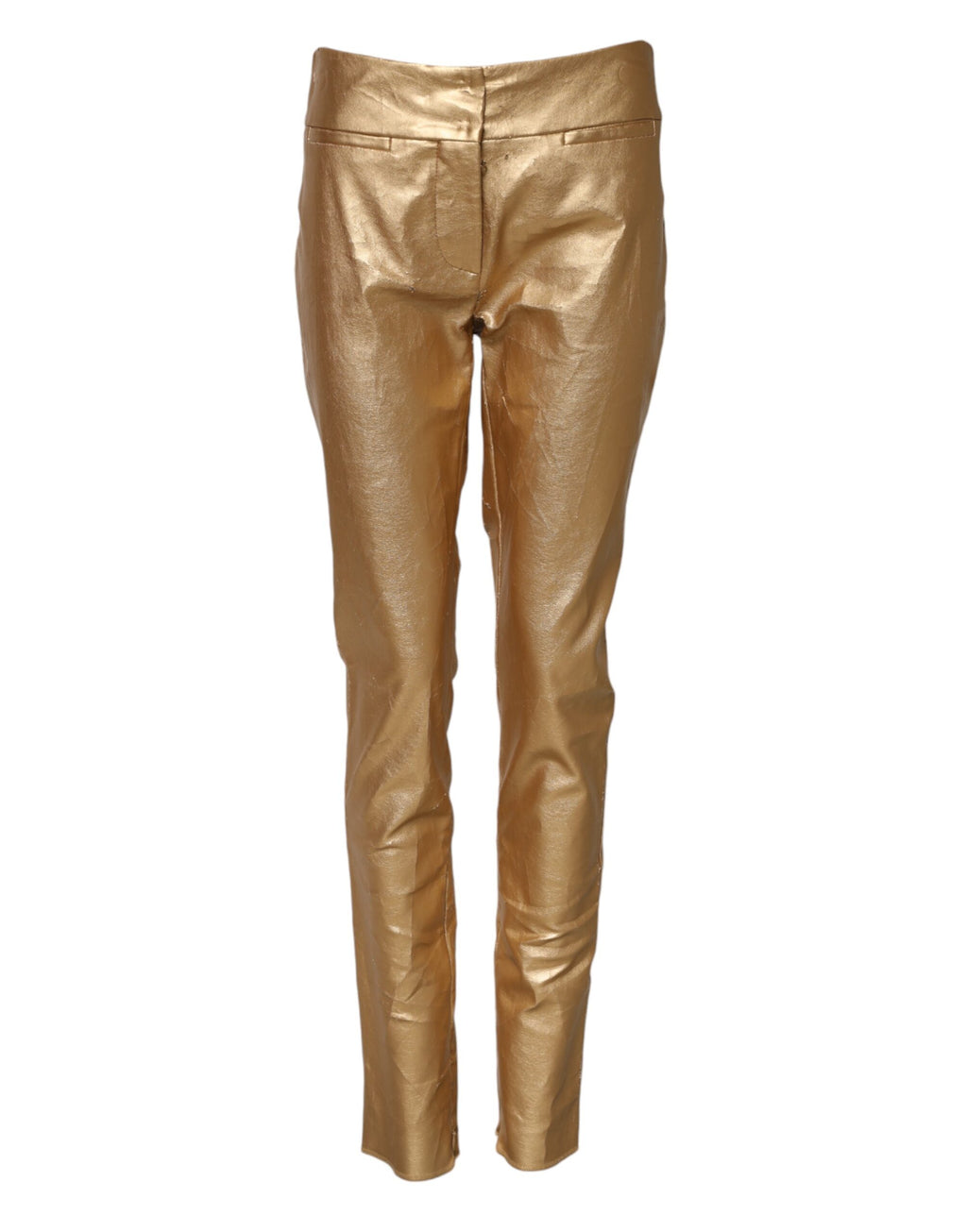Dolce & Gabbana Gold Dress Pants for Women