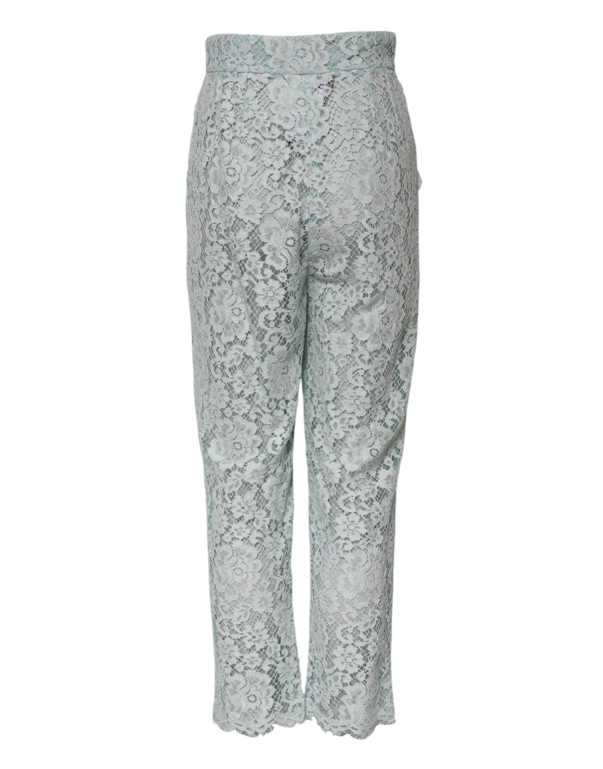 Dolce & Gabbana Green Dress Pants for Women detail view