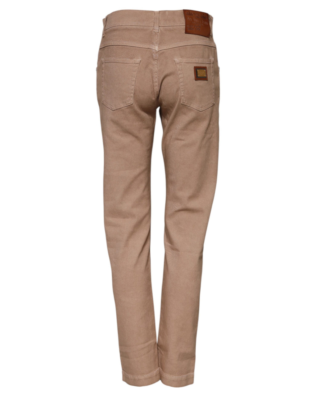 Dolce & Gabbana Jean Boyfriend en Denim de Coton Marron