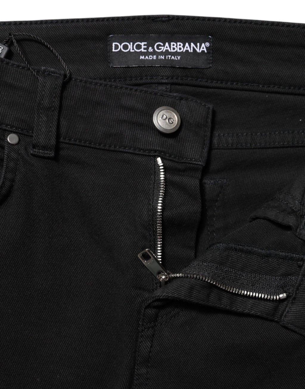 Dolce & Gabbana Black Skinny Jeans for Women side view