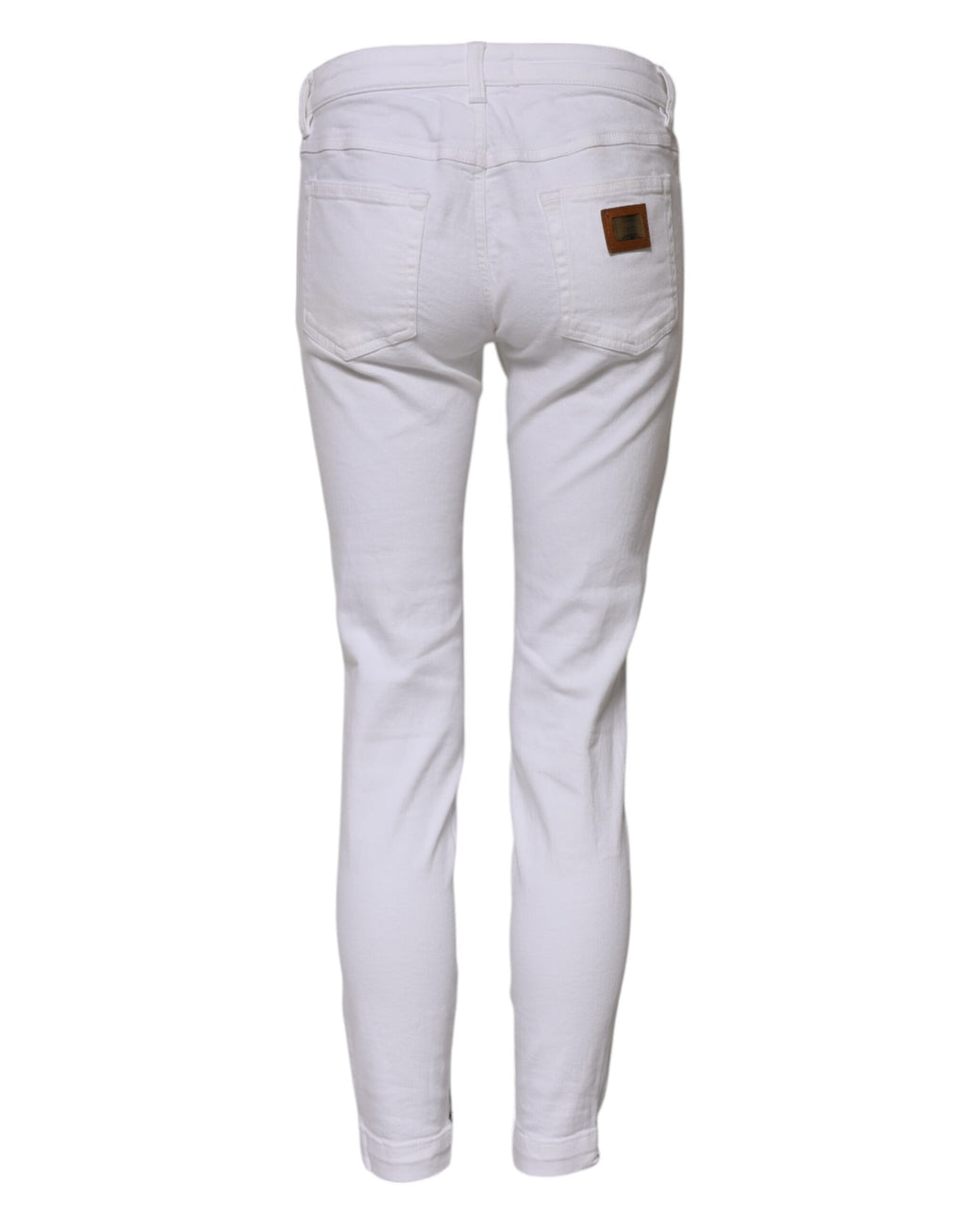 Dolce & Gabbana White Skinny Jeans for Women detail view