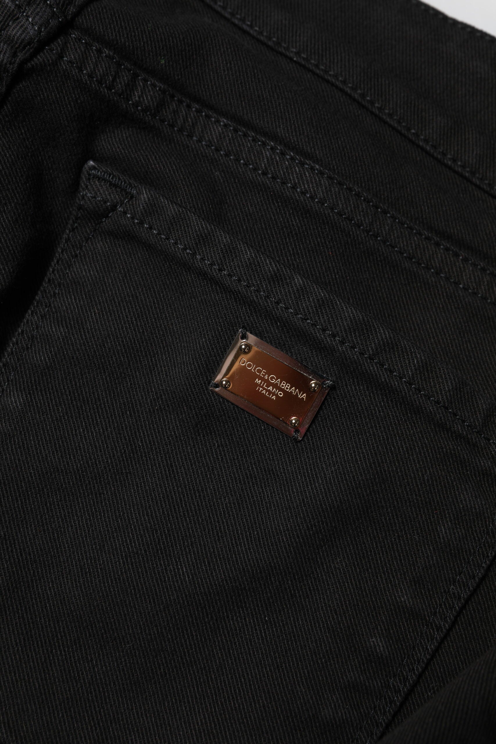 Dolce & Gabbana Black Skinny Jeans for Women side view