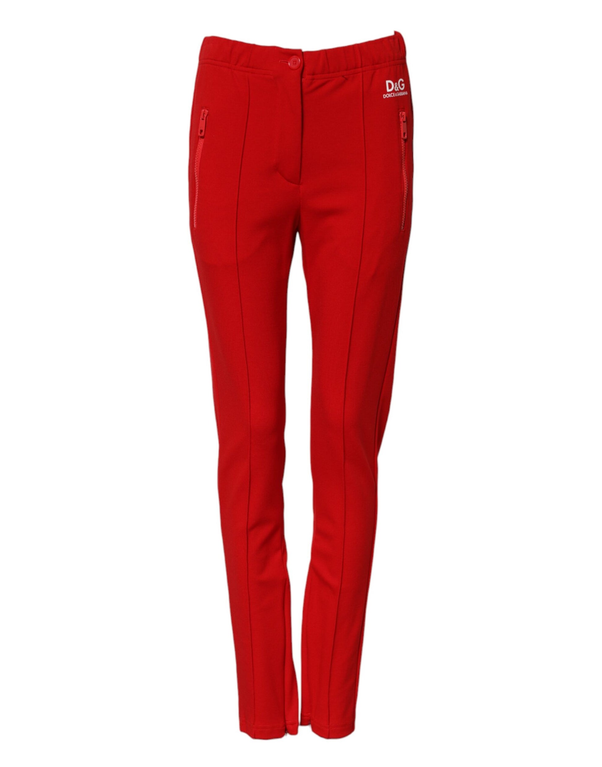 Dolce & Gabbana Red Casual Pants for Women