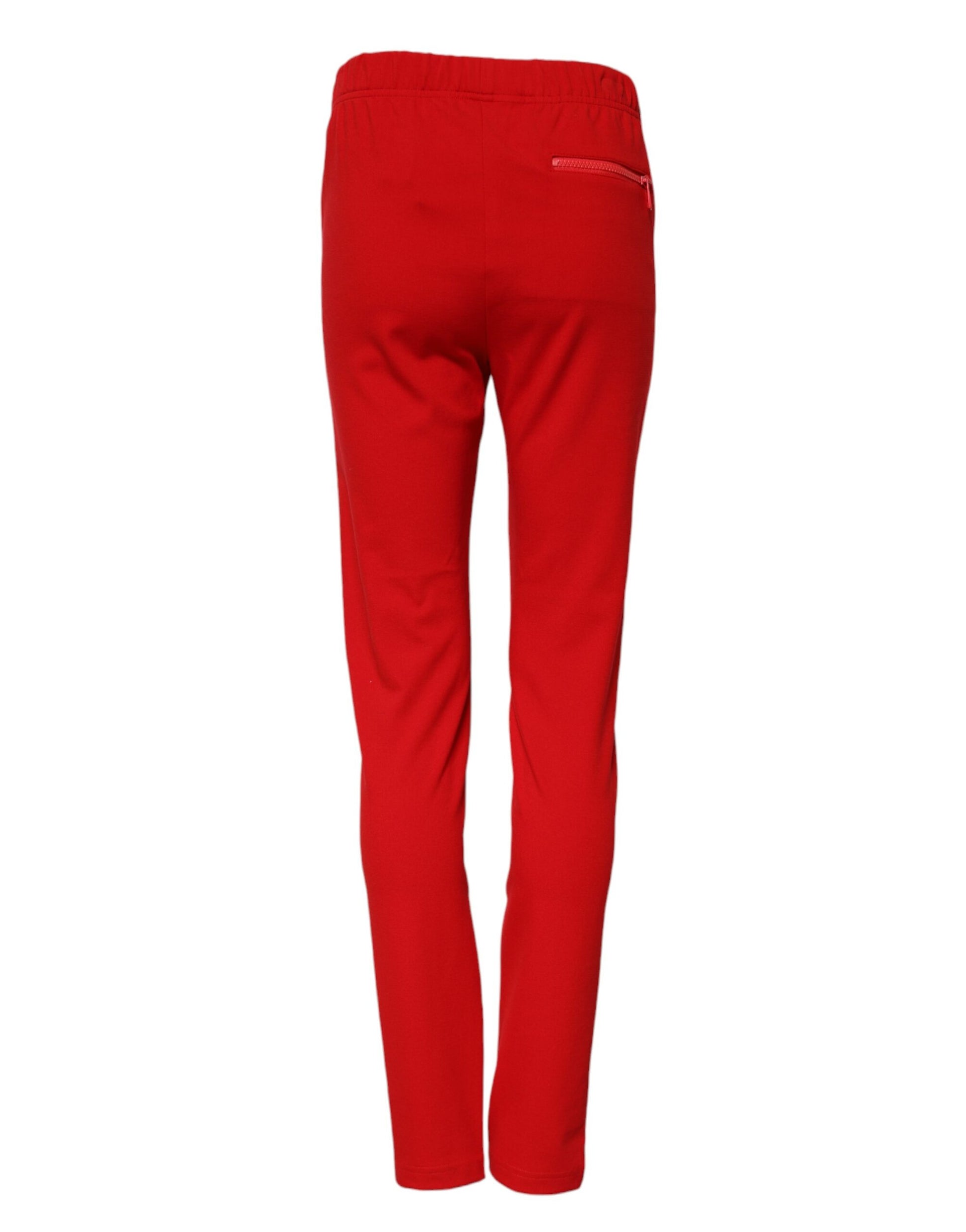 Dolce & Gabbana Red Casual Pants for Women detail view
