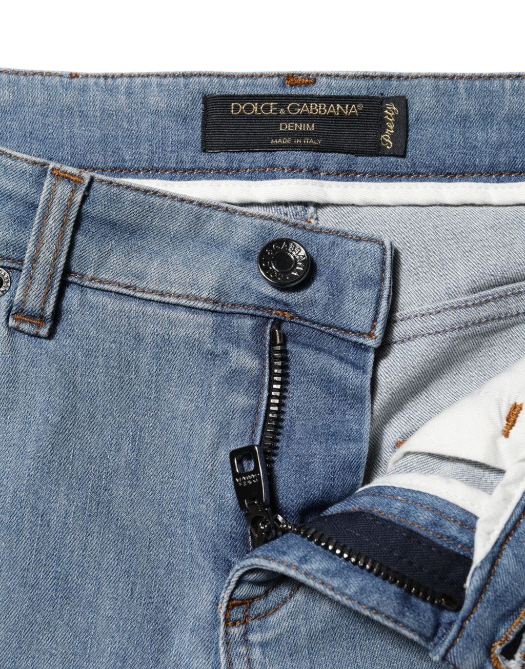 Dolce & Gabbana Blue Skinny Jeans for Women side view