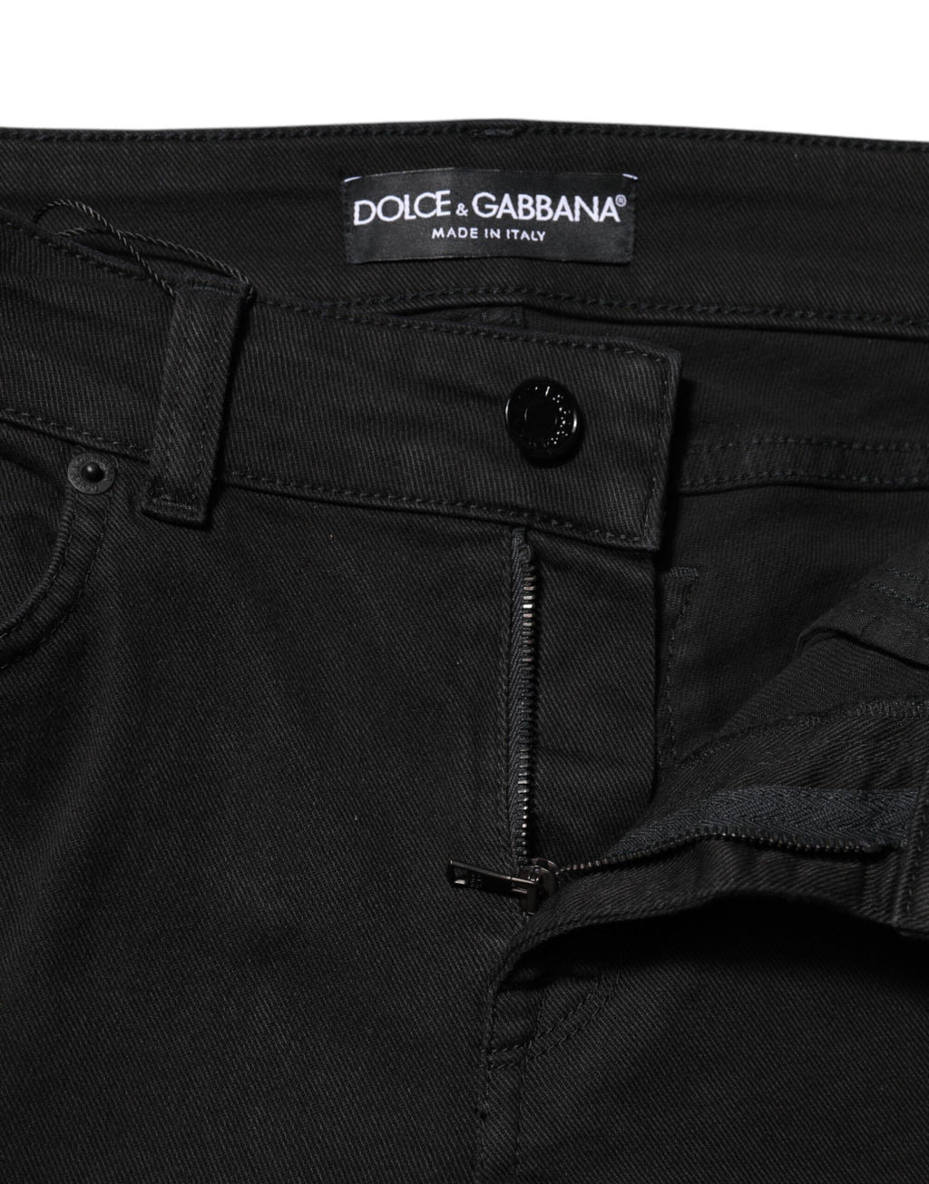 Dolce & Gabbana Black Skinny Jeans for Women side view