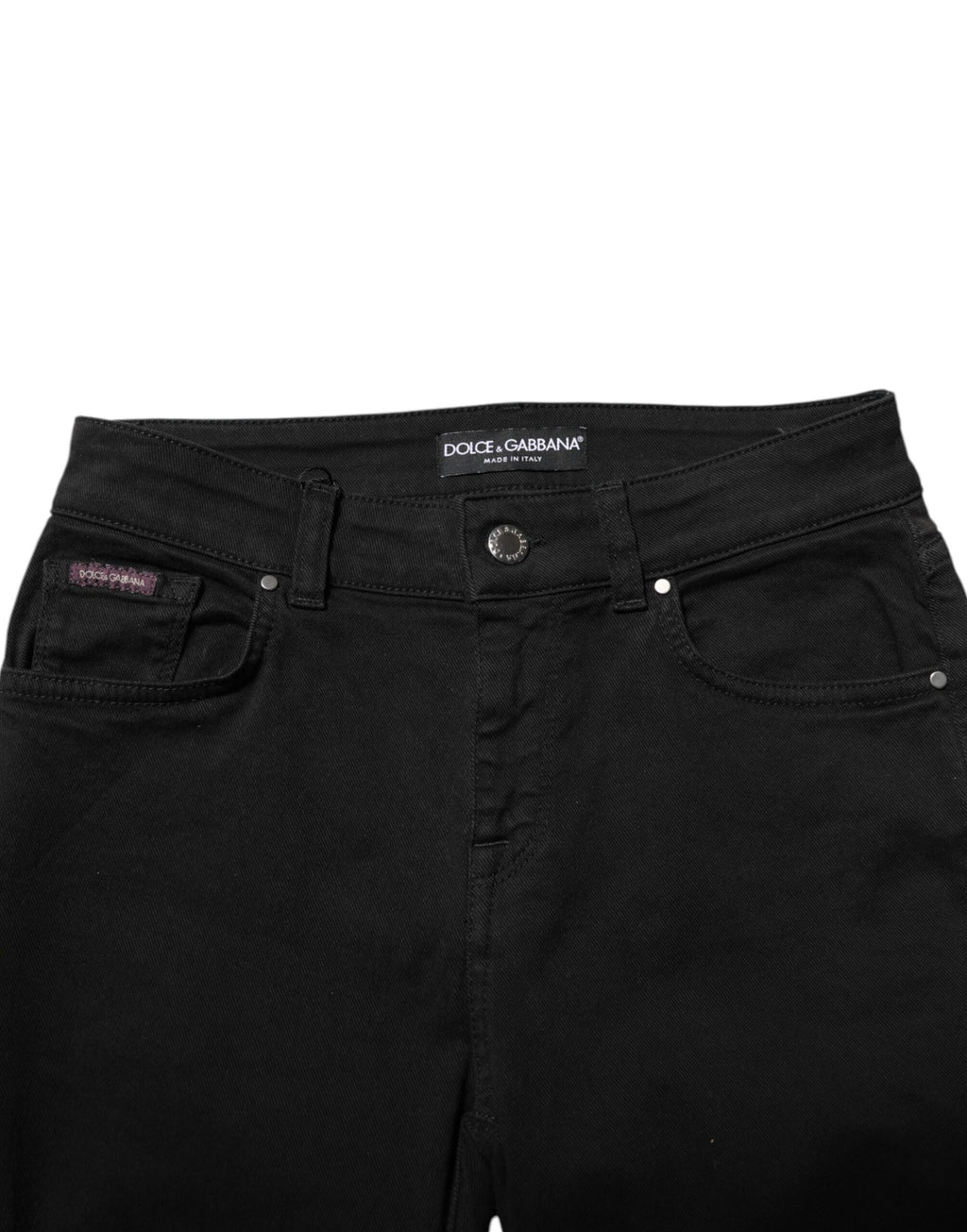 Dolce & Gabbana Black Skinny Jeans for Women side view