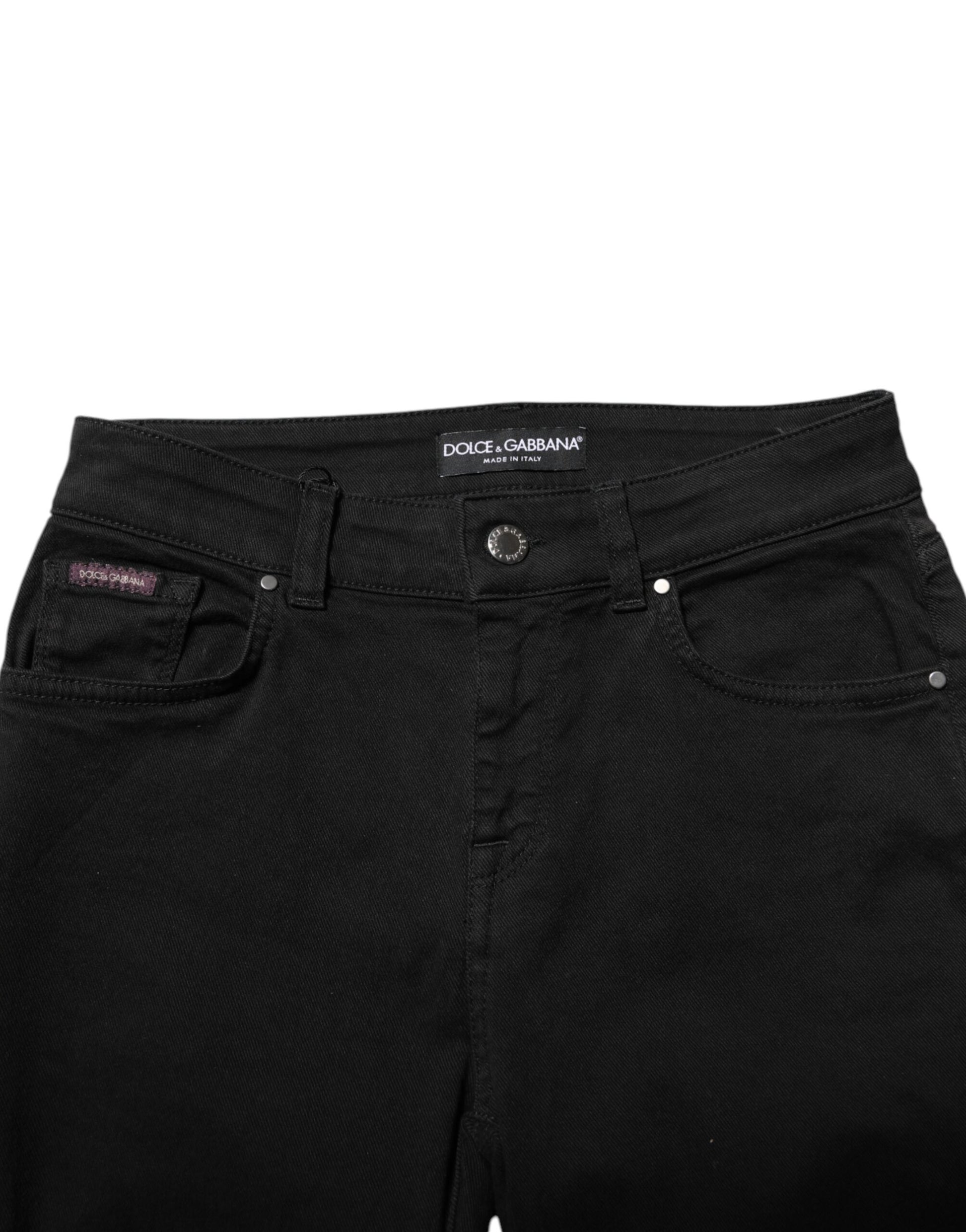 Dolce & Gabbana Black Skinny Jeans for Women side view