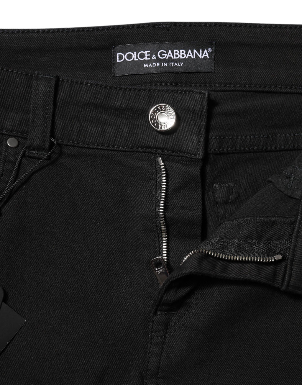 Dolce & Gabbana Black Skinny Jeans for Women side view
