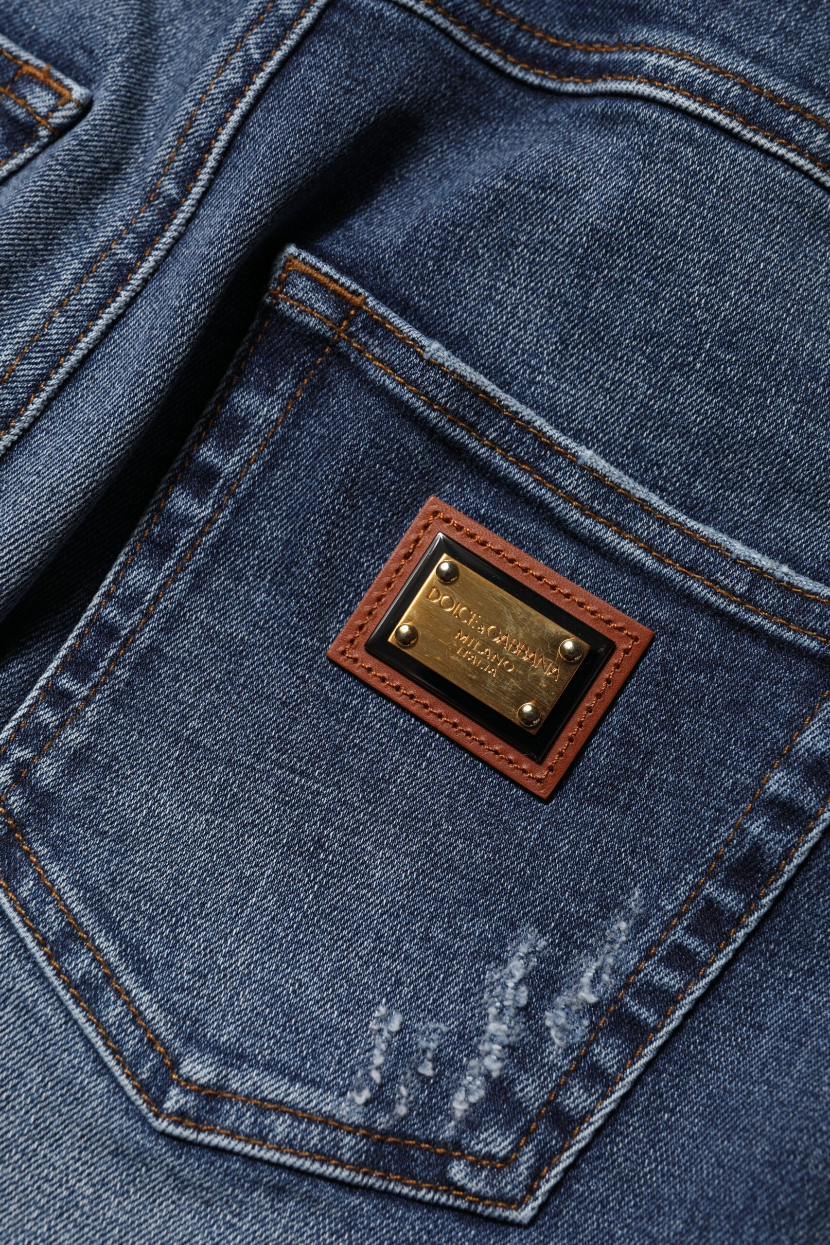 Dolce & Gabbana Blue Skinny Jeans for Women additional view