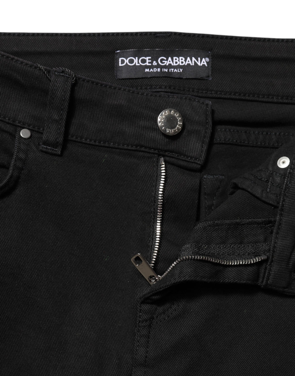 Dolce & Gabbana Black Skinny Jeans for Women side view