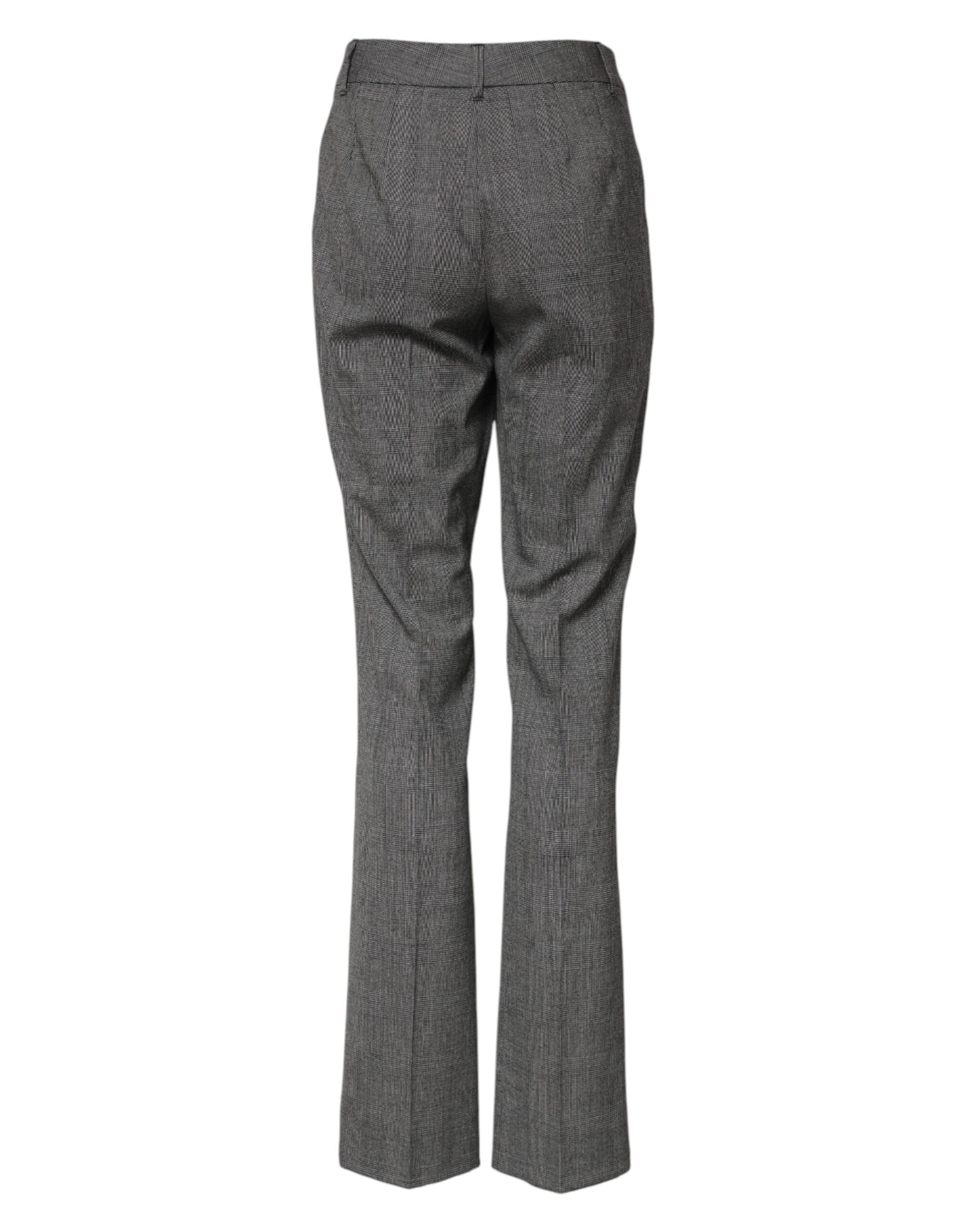 Dolce & Gabbana Grey Flared Pants for Women detail view
