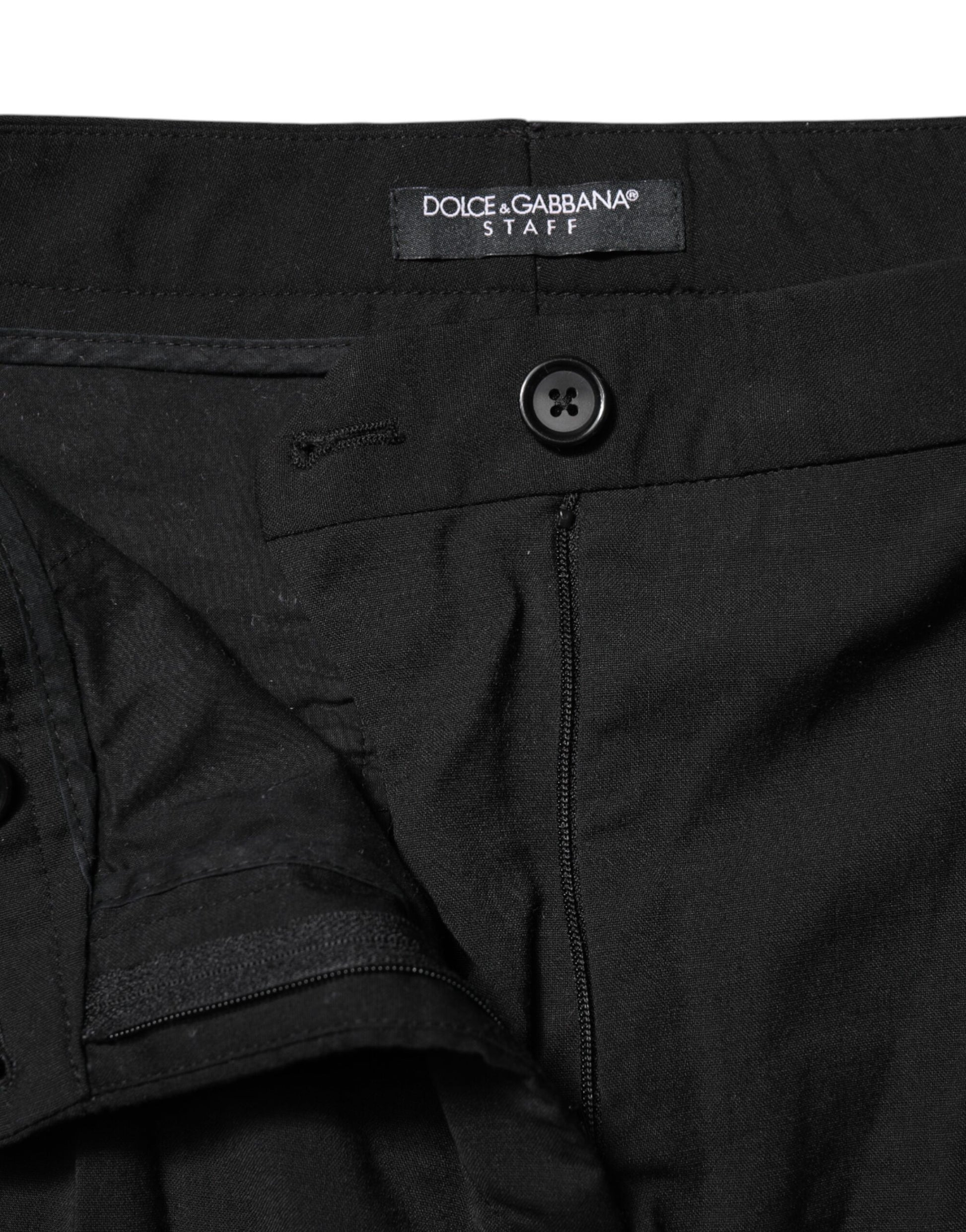 Dolce & Gabbana Black Dress Pants for Women side view