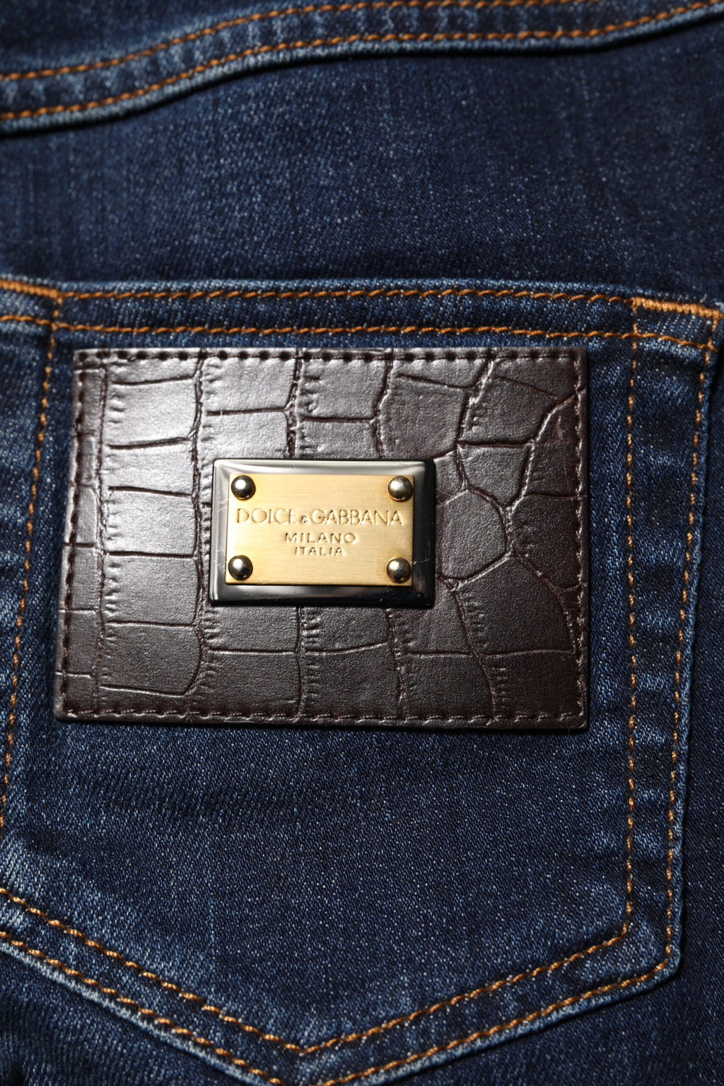 Dolce & Gabbana Blue Skinny Jeans for Women additional view
