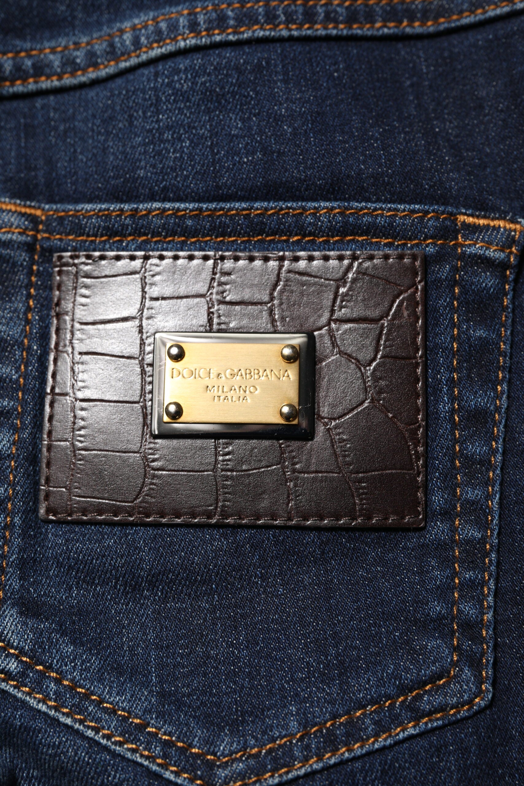 Dolce & Gabbana Blue Skinny Jeans for Women additional view