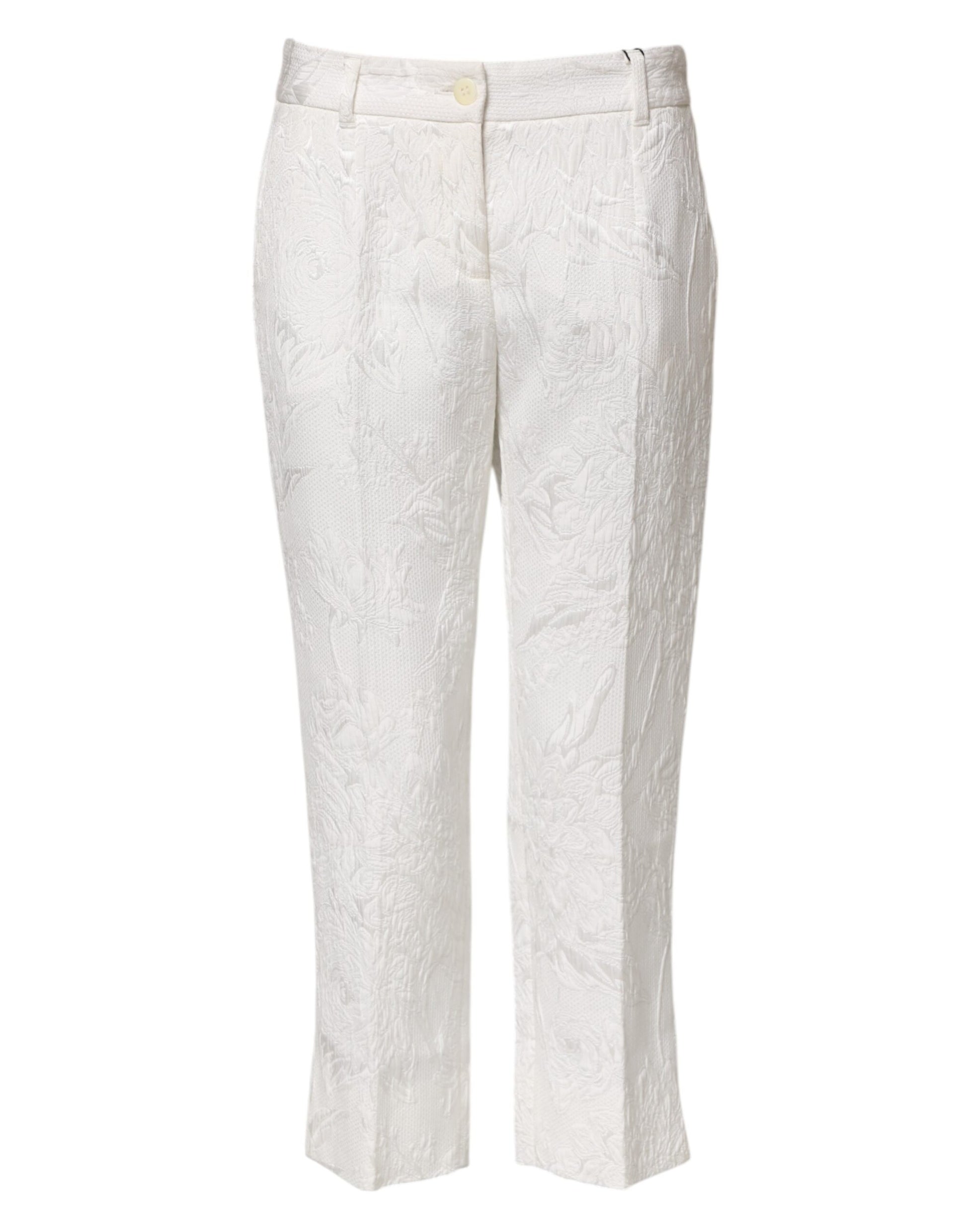 Dolce & Gabbana White Cropped Pants for Women