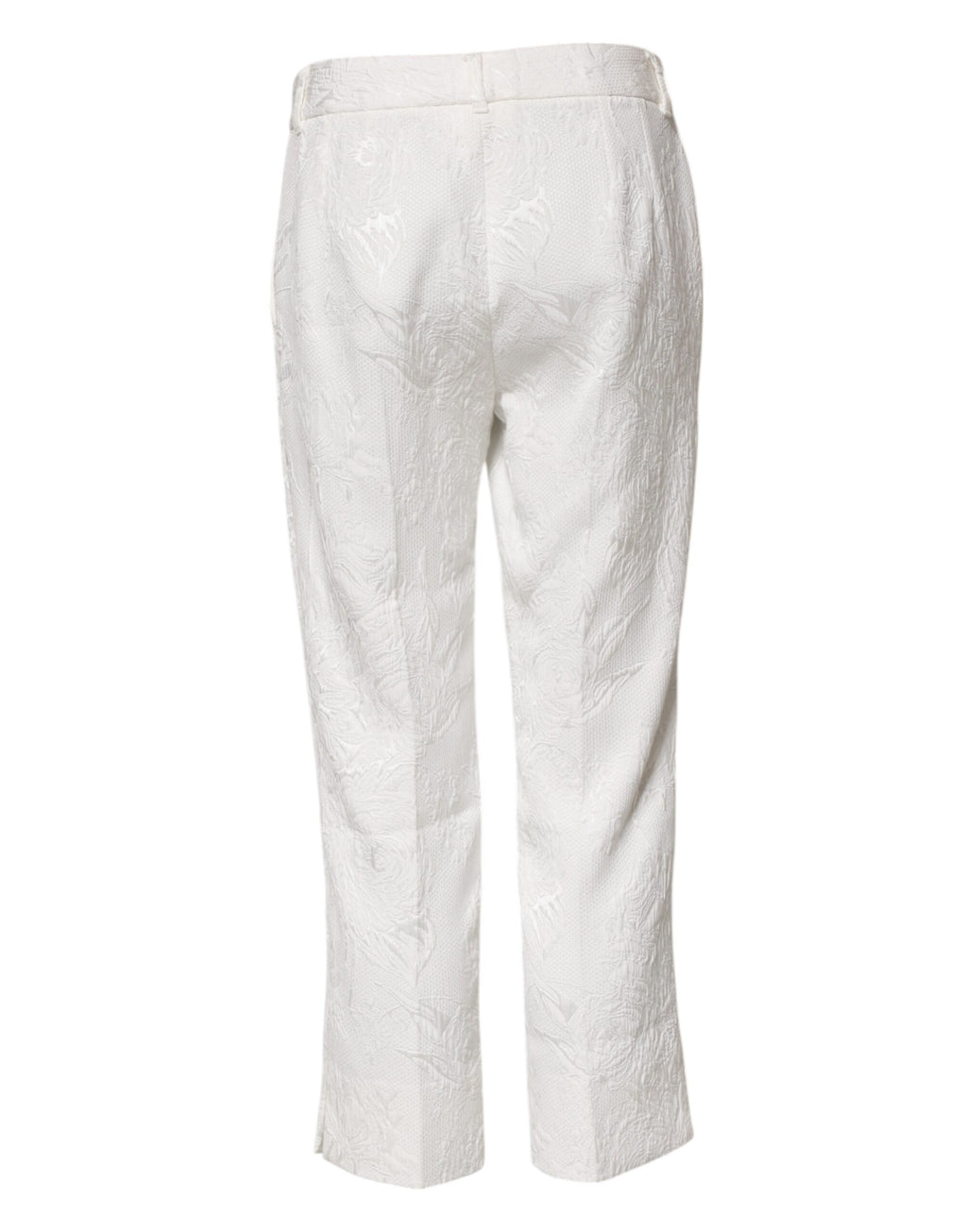 Dolce & Gabbana White Cropped Pants for Women detail view