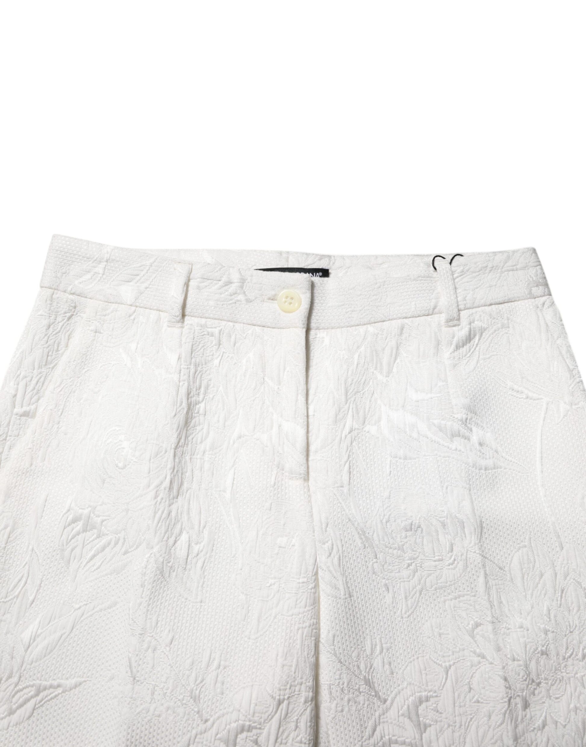 Dolce & Gabbana White Cropped Pants for Women side view