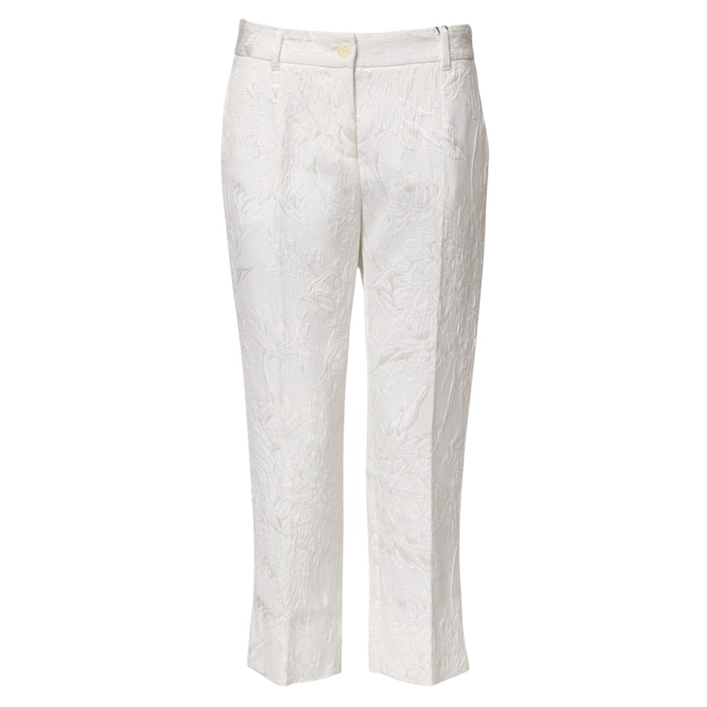 Dolce & Gabbana White Cropped Pants for Women additional view
