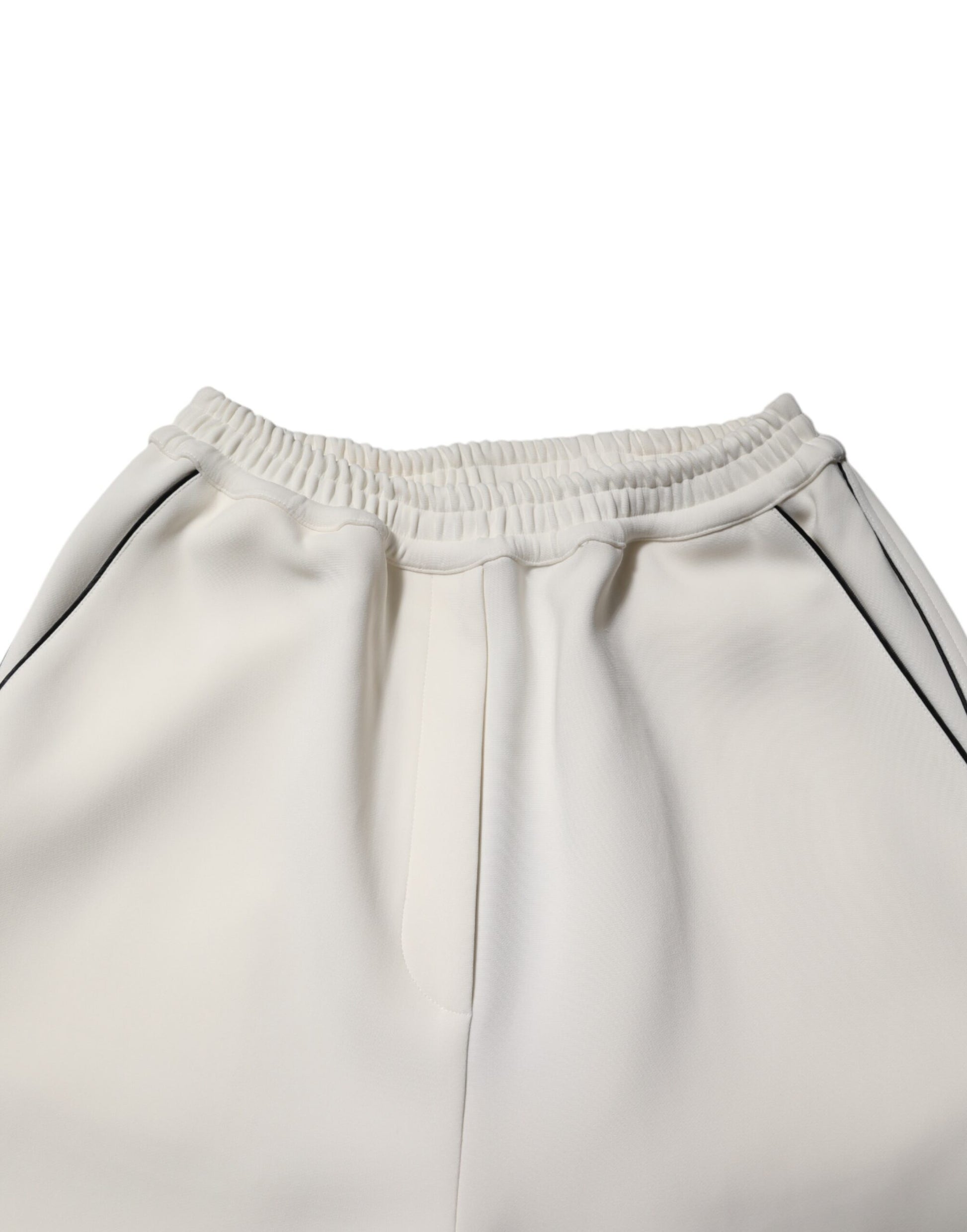 Pantalon ample Dolce & Gabbana blanc en viscose à enfiler