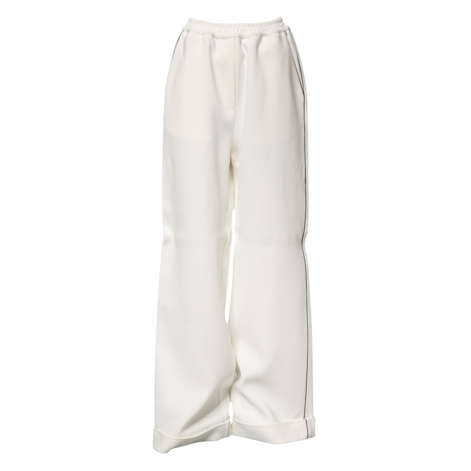 Pantalon ample Dolce & Gabbana blanc en viscose à enfiler