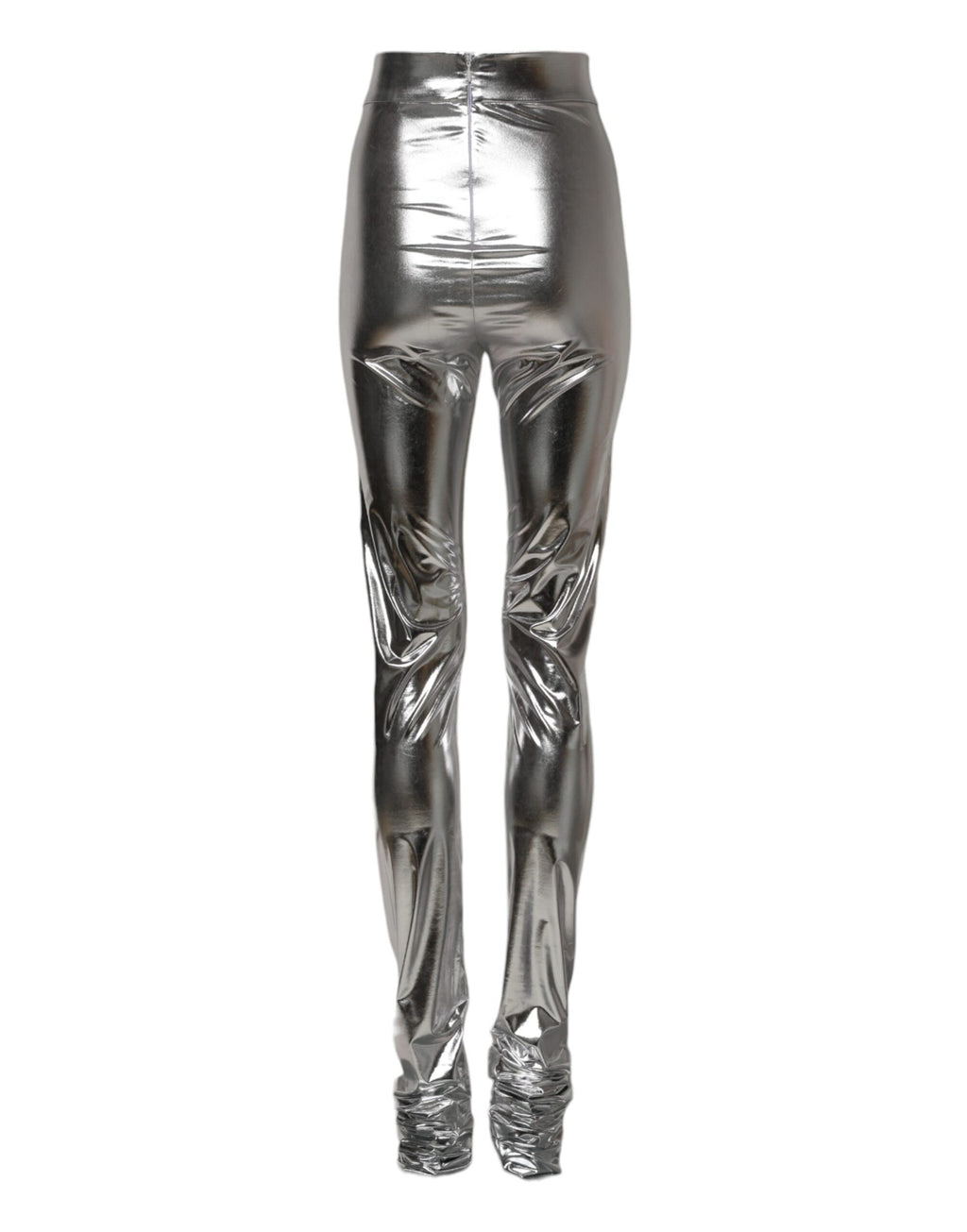 Dolce & Gabbana Silver Skinny Pants for Women detail view