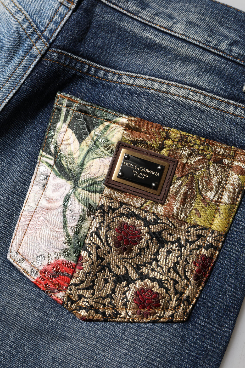 Dolce & Gabbana Multicolor Tapered Jeans for Women additional view