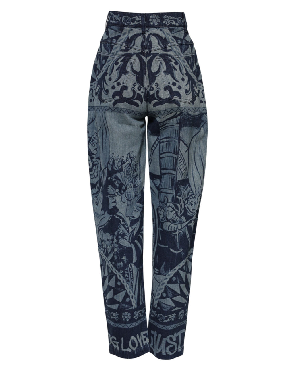 Dolce & Gabbana Blue Tapered Jeans for Women detail view