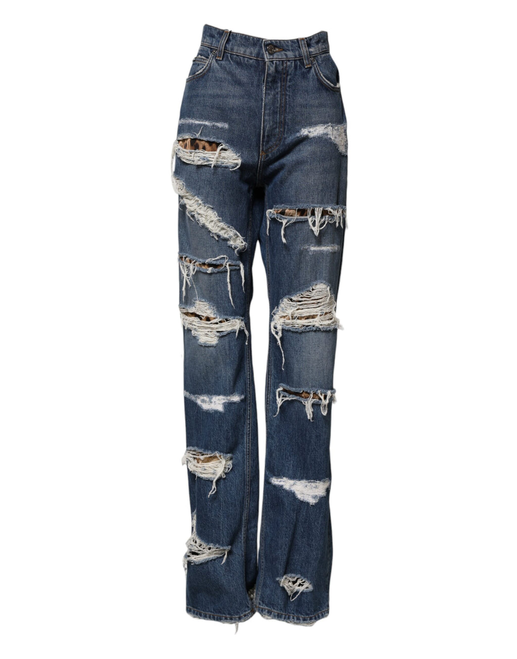 Dolce & Gabbana Blue Straight Leg Jeans for Women