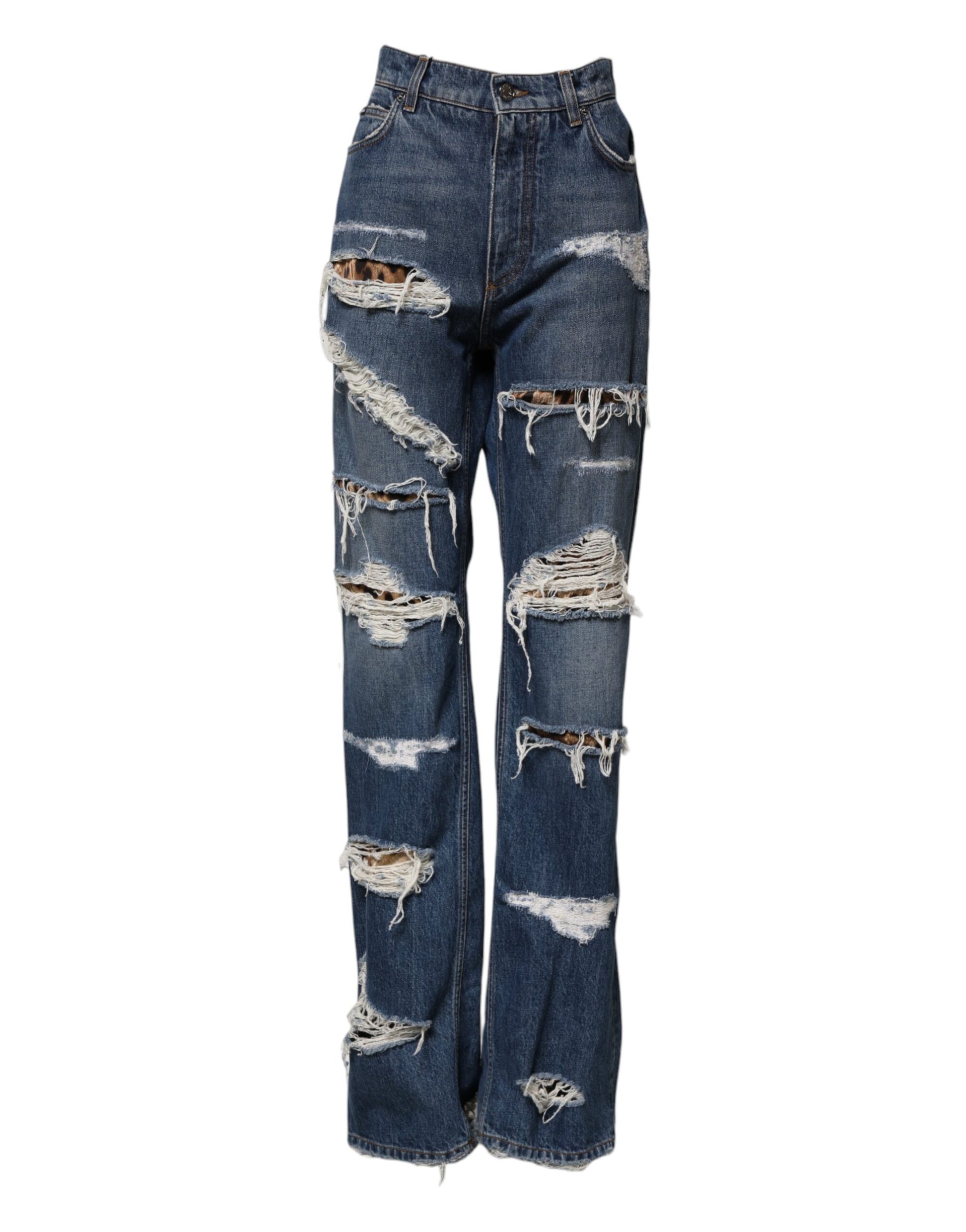 Dolce & Gabbana Blue Straight Leg Jeans for Women alternate view