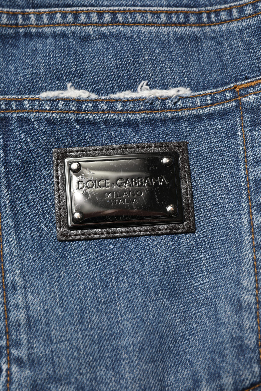 Dolce & Gabbana Blue Straight Leg Jeans for Women additional view