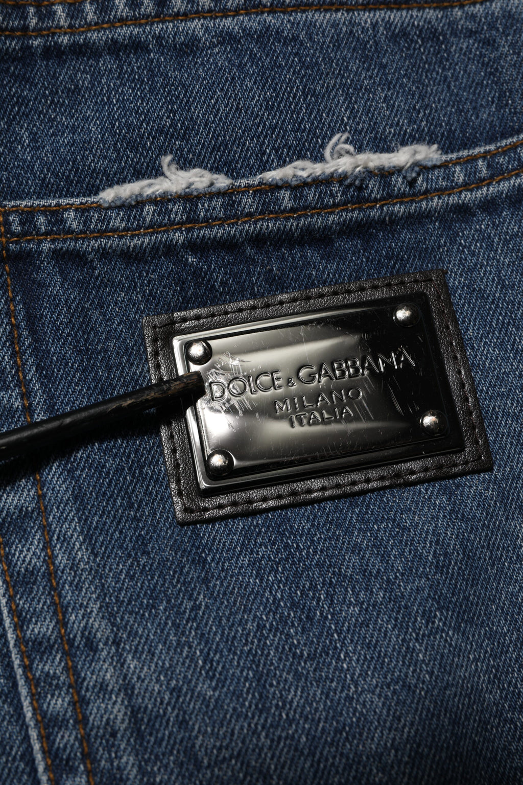 Dolce & Gabbana Blue Straight Leg Jeans for Women additional view