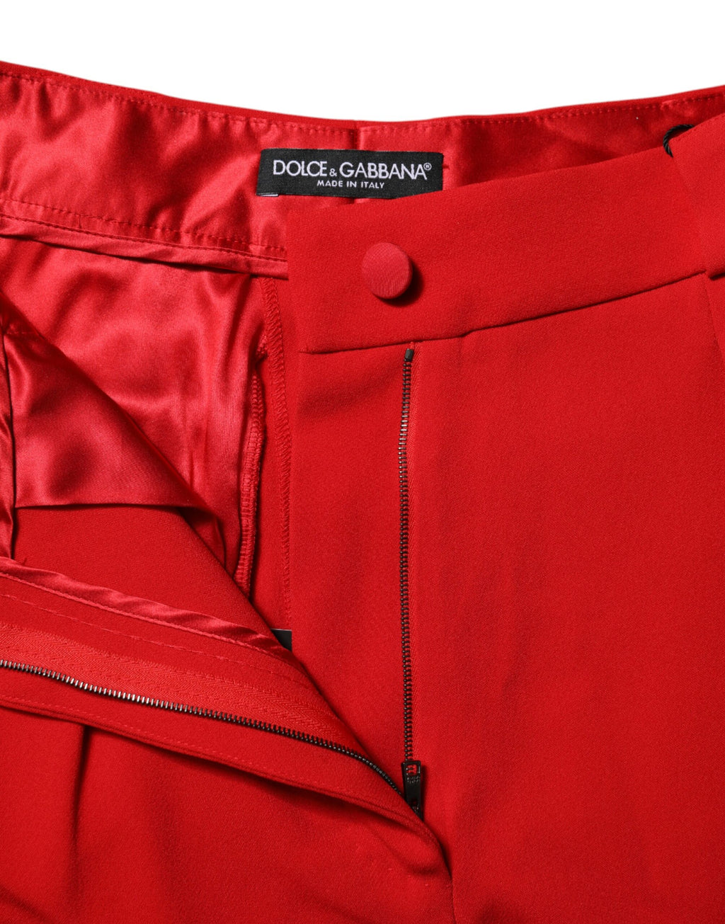 Dolce & Gabbana Red Dress Pants for Women side view