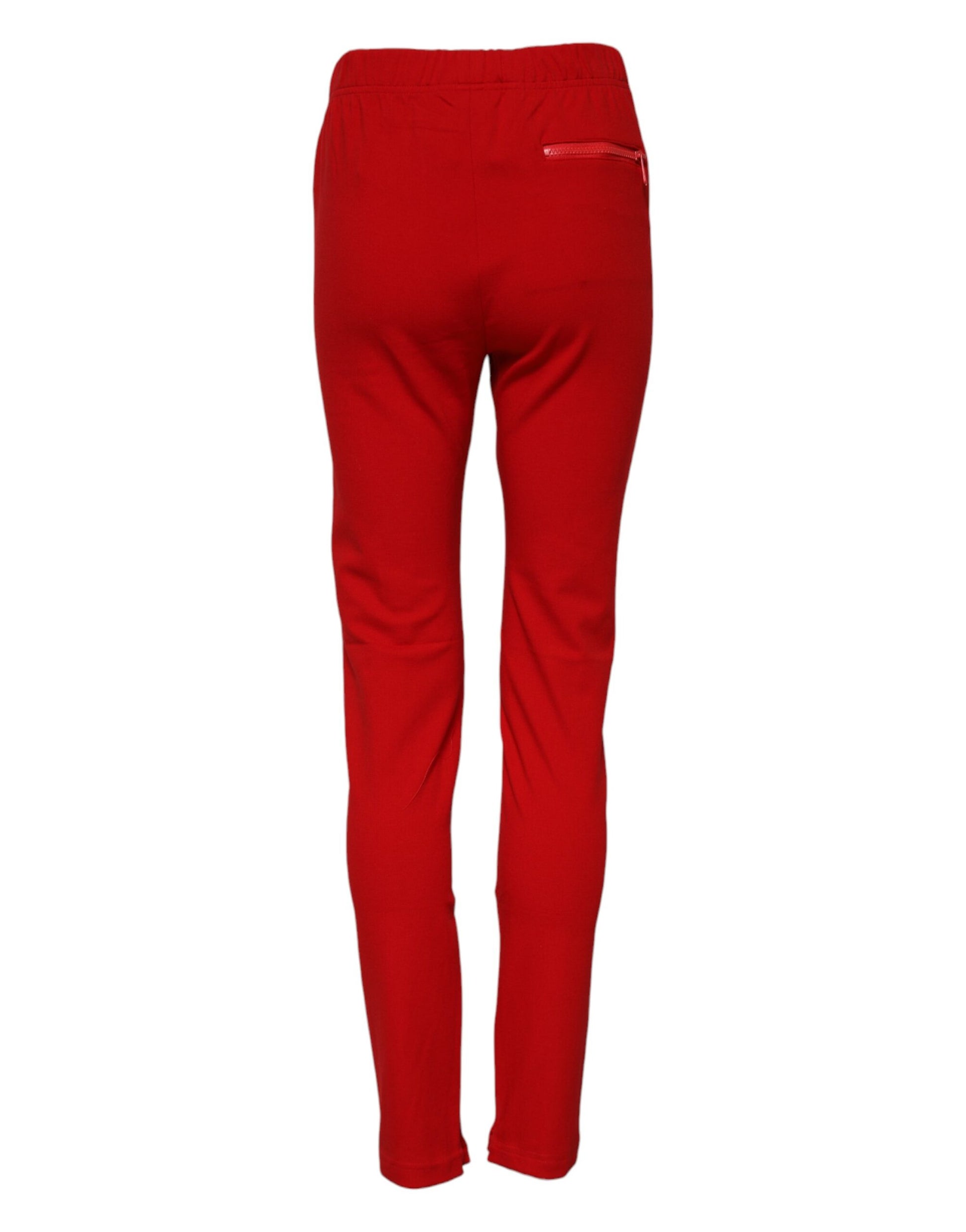 Dolce & Gabbana Red Skinny Pants for Women detail view