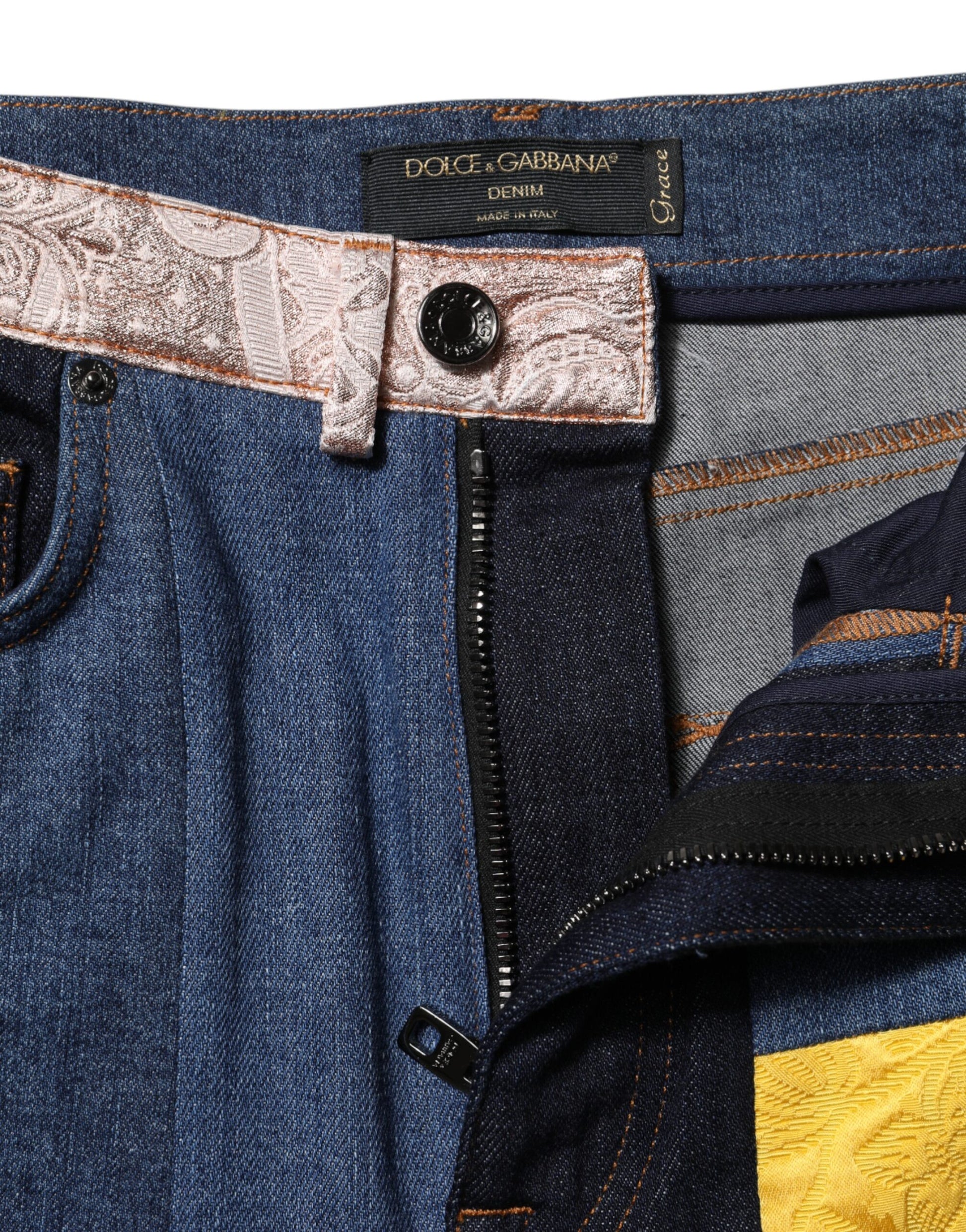 Dolce & Gabbana Multicolor Skinny Jeans for Women side view