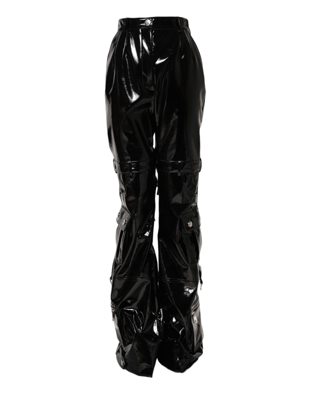 Pantalon cargo bootcut taille haute noir Dolce & Gabbana